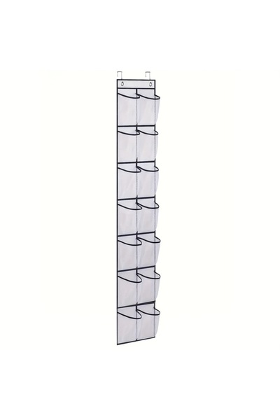 Choice1 white 14grids 40/24/14 Grid Wall-Mounted Shoe Organiser Fabric Closet...