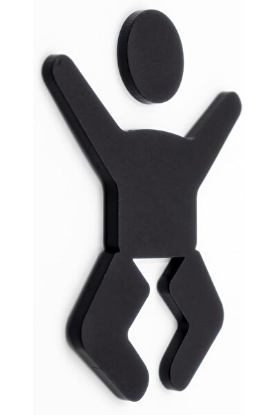 Slasa Baby Change Room Sign Acrylic Self Adhesive Black 9x6cm Modern Design