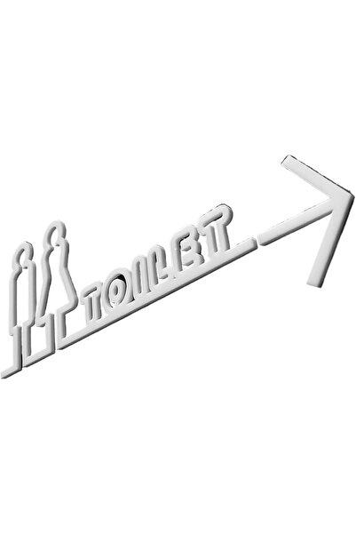 Slasa Men Women Toilet Sign Acrylic Bathroom Door Sign White 9x15cm