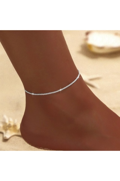 Choice Anklet-A Luxury Shimmering Anklet - Sparkly CZ Starry Foot Chain / Nec...