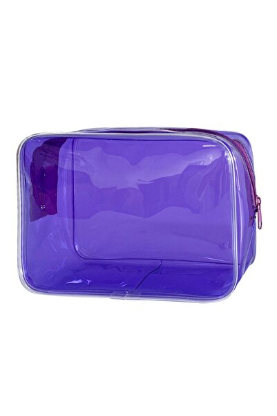 Choice1 Purple Colorful Transparent Cosmetic Bag Women Makeup Bag PVC Jelly W...