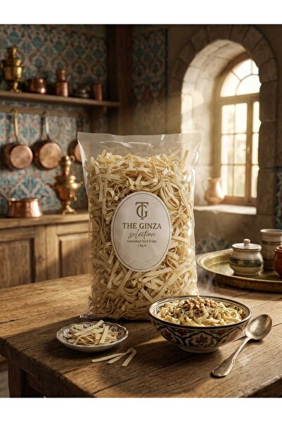 The Ginza Selection Premium Geleneksel Şerit Erişte 1 kg - Gurme Şerit Makarn...