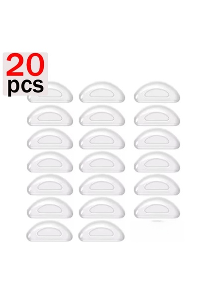 choice2 20pcs clear 10/20pcs Silicone Non-slip Nose Pads Light Eyeglasses Nos...