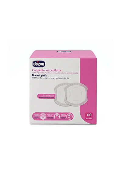 Chicco Αντιβακτηριακά Επιθέματα Στήθους με Κυψελωτή Υφή 60 τμχ