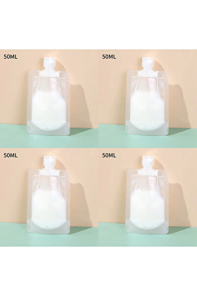 Choice5 4pcs 50ml 2-10Pcs Shampoo Makeup Fluid Sub Bottle Packaging Bottle Po...