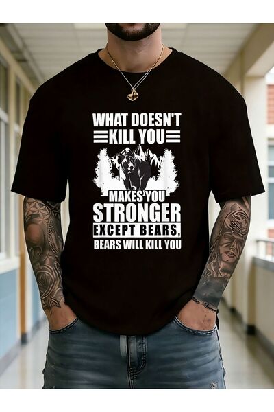 NOURAM What Doesn'T Makes Stronger Except Bears Will Kill You Funny Bear Grap...