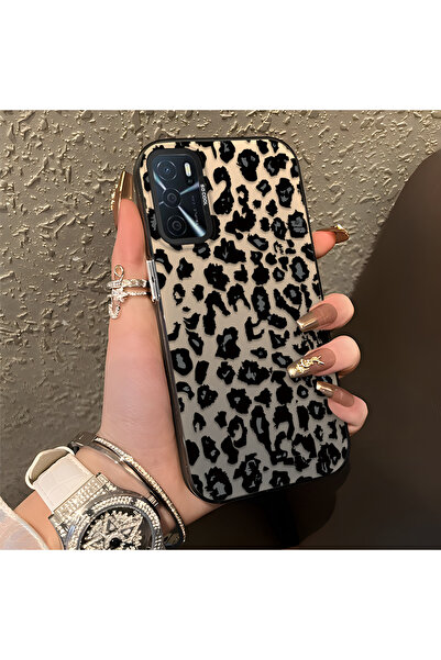 ARTISHELL Oppo A16/A16S Uyumlu Hafif lüks leopar desenli, şık ve dayanıklı te...