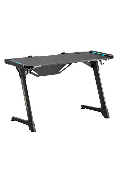 Brateck gaming γραφείο Glory GMD04-1S, 1200x600mm, RGB, μαύρο