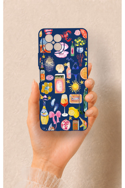 Vip Case Omix X600 Uyumlu Summer Desenli Silikon Kılıf