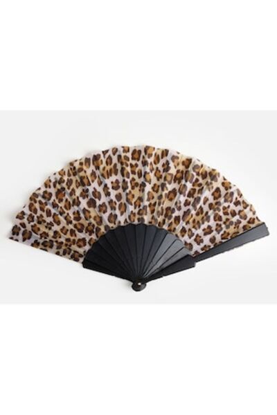 OEM Evantai din plastic Leopard 23cm