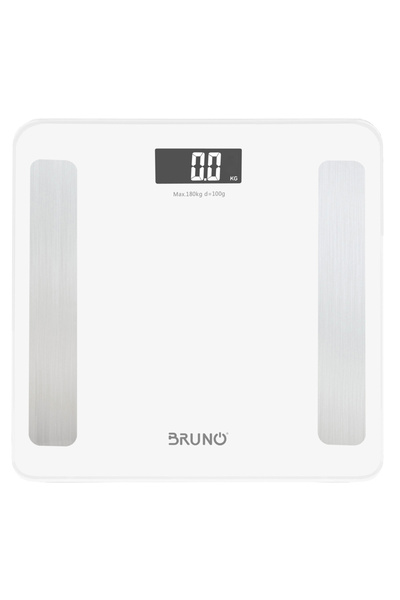 Bruno Smart ψηφιακή ζυγαριά με λιπομετρητή BRN-0058, έως 180kg, λευκή