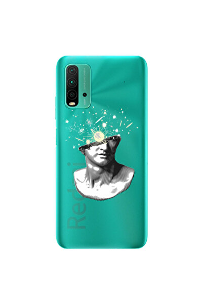Other Xiaomi Redmi 9T Space Statue Transparent Silicone TPU Θήκη