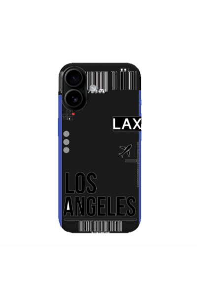 Other Apple Iphone 16 Los angeles Black Colored Silicone TPU Θήκη