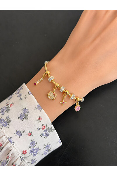 Generic Brand Sandora ✨   Gold Charm Bracelet Collection – a Sparkling Touch ...