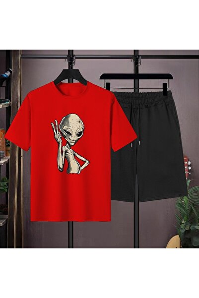 ZEMLİYA Sara Unisex Oversize Shorts Set Short Sleeve T-Shirt Comfortable Fit ...