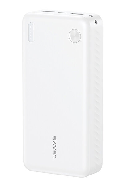 Usams power bank CD254, 2x θύρες εξόδου, 20000mAh, 10W, λευκό