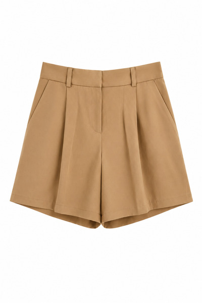 elif teke Pocketed Shorts Camel