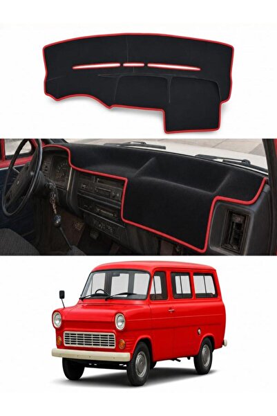 e-biz Ford Transit 1 (1965-2000) Uyumlu Torpido Koruma Örtüsü Oto Kılıfı Siya...