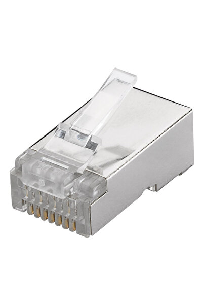 goobay βύσμα RJ45 93829, CAT 6 STP, μεταλλικό, 10τμχ
