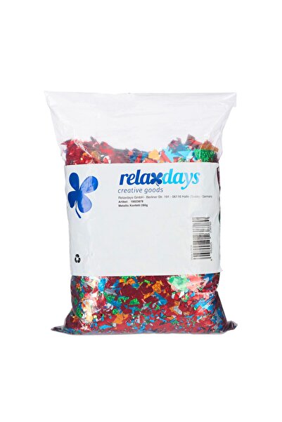 Relaxdays Confetti metalic colorat Relaxdays, 280g, 5x17x27cm, multicolor