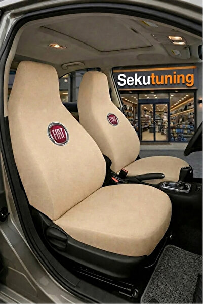 sekutuning Fiat Albea Bej (Eski Logo) Araç Koltuk Kılıfı Koruyucu Penye Servi...