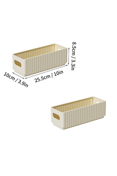 Choice WORTHBUY Beige S 2pcs WORTHBUY Multi-functional Foldable Plastic Stora...