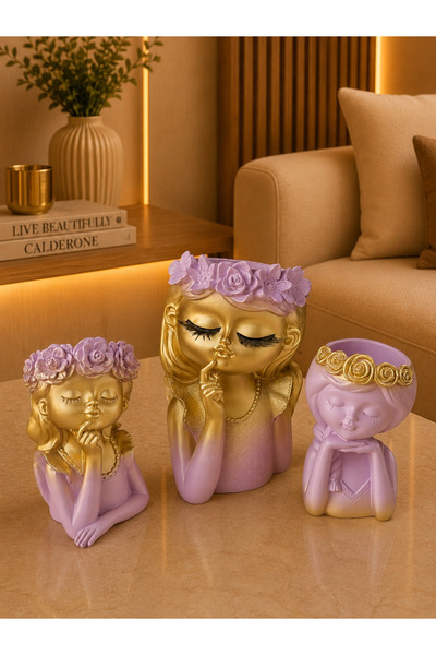 NO BRAND Set 3 Vaze Decorative Moderne