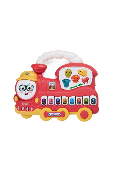 OEM JUCARIE TRENULET CU LUMINI SI SUNETE,ROSU, MOMKI