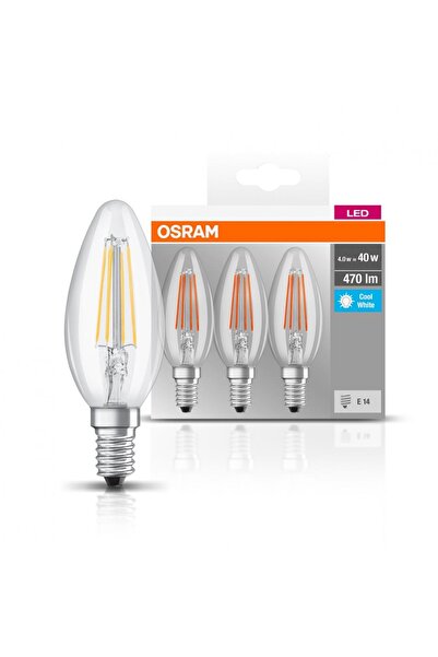 OEM 3 Becuri LED Osram Base Classic B, E14, 4W (40W), 470 lm, lumină neutră (...