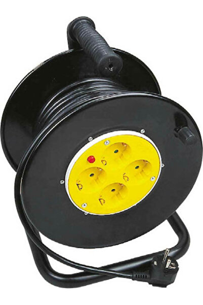 EUROLAMP Καλώδιο προέκτασης σε τυλιχτήρι 3 x 1.5mm²/15μ Μαύρο Κωδικός: 147-47044