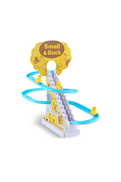 unbranded Electric Duck Climbing Stairs Toy – Musical Track Slide with Moving...