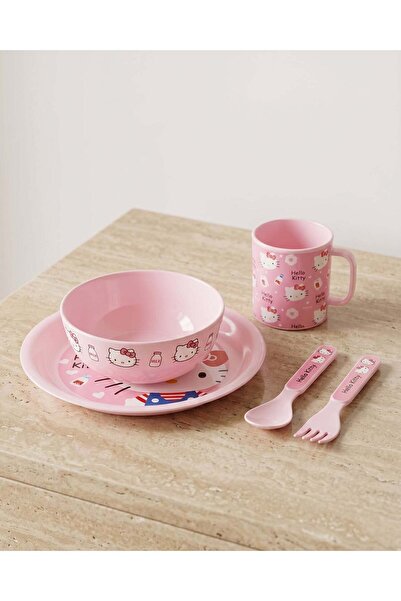 REDTAG Pink Hello Kitty 5-Piece Breakfast Set