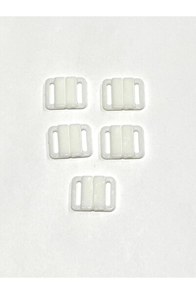 karantuhafiye Swimsuit Clip / White Plastic Agraf / Set of 5