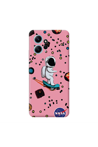 Other Xiaomi Redmi Note 12 4G Astronaut with skateboard Pink Colored Silicone...