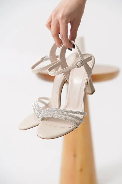 Belinora Women's Beige Stone Sandals Tr20My09C