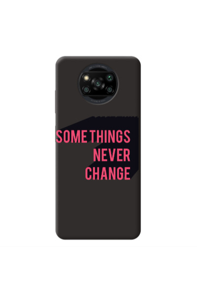 Other Xiaomi Poco X3 /X3 Pro Somethings Never Change Black Colored Silicone T...