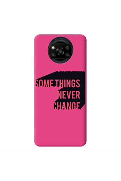 Other Xiaomi Poco X3 /X3 Pro Somethings Never Change Fuchsia Colored Silicone...