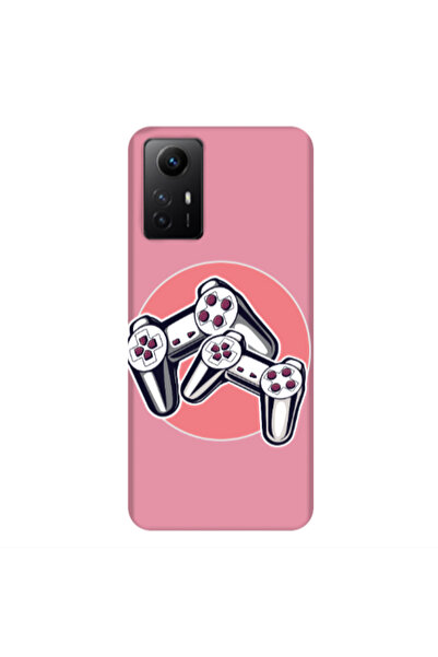 Other Xiaomi Redmi Note 12s Retro Joysticks Pink Colored Silicone TPU Θήκη