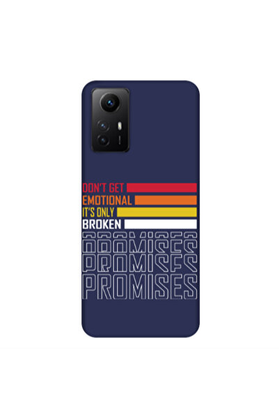 Other Xiaomi Redmi Note 12s Dont Get Emotional Dark blue Colored Silicone TPU...