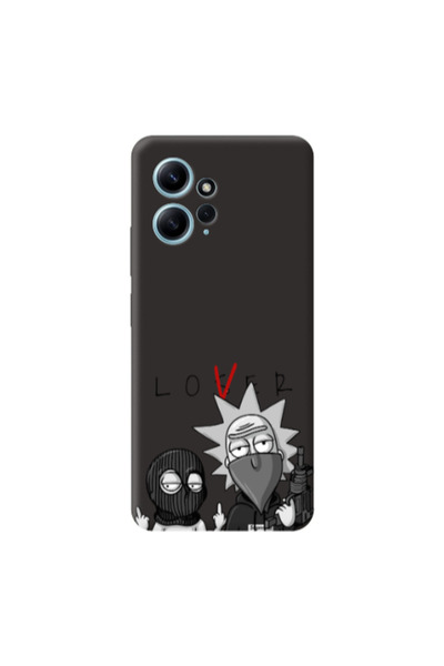 Other Xiaomi Redmi Note 12 4G Rick Loser Black Colored Silicone TPU Θήκη