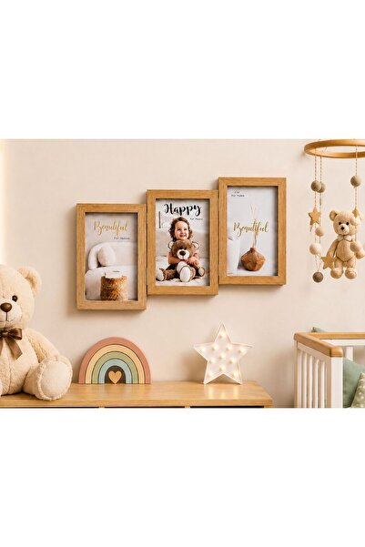 s elsa home 3lü Yapışık Ahşap Duvar Çerçevesi – Poster ve Fotoğraf Çerçevesi ...
