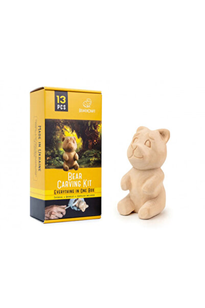 BeaverCraft DIY 05 - Kit de sculptat urși - Kit complet pentru începători, ad...