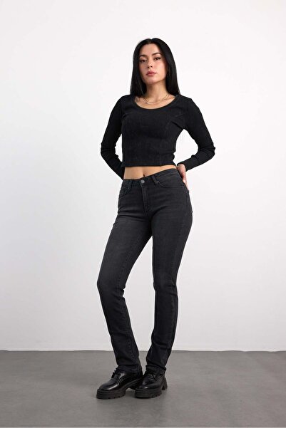 Vigoss Jeans 22985-73599 Women's Straight Fit High Rise Denim Pants 22985-73599