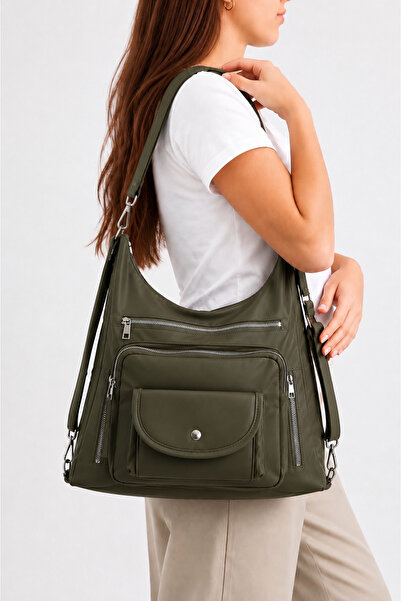MILANOFOX 6-Compartment Backpack and Shoulder Bag with Flap and Pocket – Line...