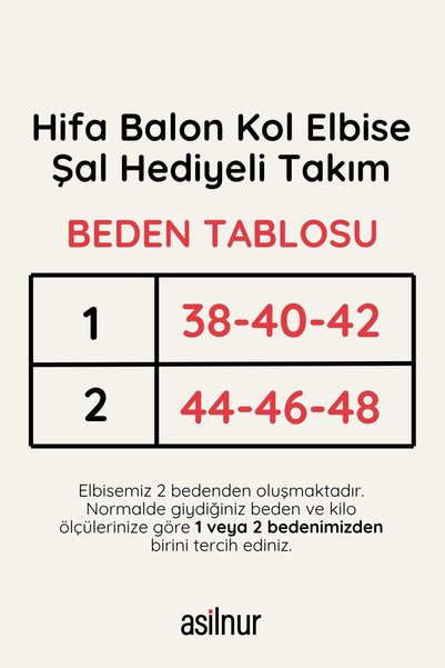 ASİLNUR Set rochie cu mâneci tip balon Hifa cu șal cadou, verde apă