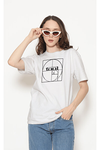 buzagi tasarım ürünleri Tool Unisex White Regular T-Shirt