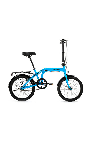 Bisan TWIN KATLANIR BİSİKLET 32CM V 20 JANT 1 VİTES AÇIK MAVİ SİYAH