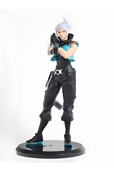 DEK Valorant Jett PVC Anime Oyun Figürü 22 cm Koleksiyonluk Dekoratif Figür