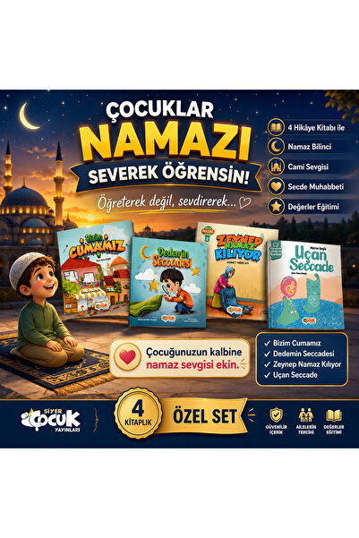 Siyer Yayınları Çocuklara Namaz Sevgisi Aşılayan Kitap Seti