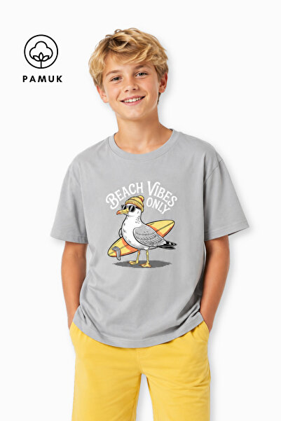 difa kids Bird Printed Casual Short Sleeve Summer Boy's T-Shirt